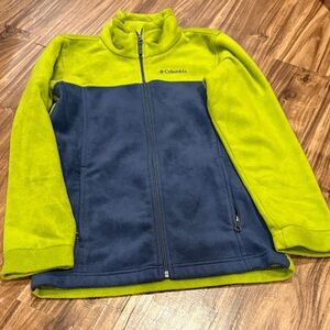Columbia Kids Raincoat - Lime Green and Navy - Boys 8-10